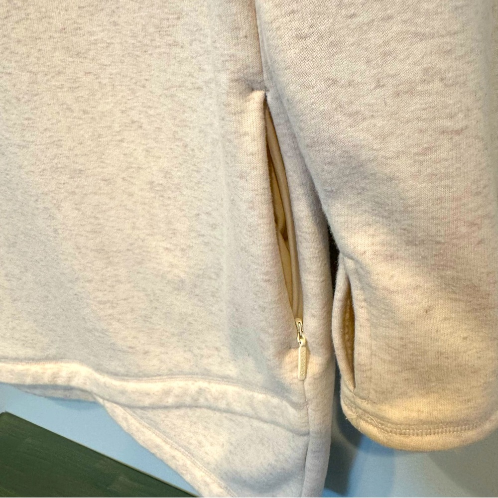 Athleta Cream Asymmetrical Long Sleeve Dress - Picture 5 of 10